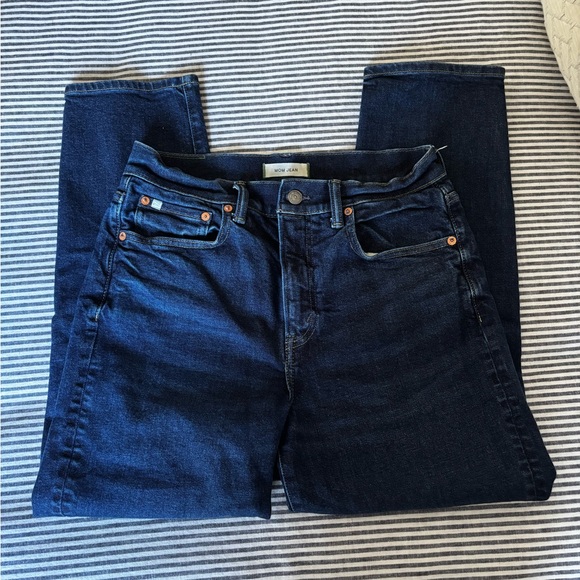 American Eagle Outfitters Women's Dark Blue Straight Leg Jeans - Picture 1 of 4